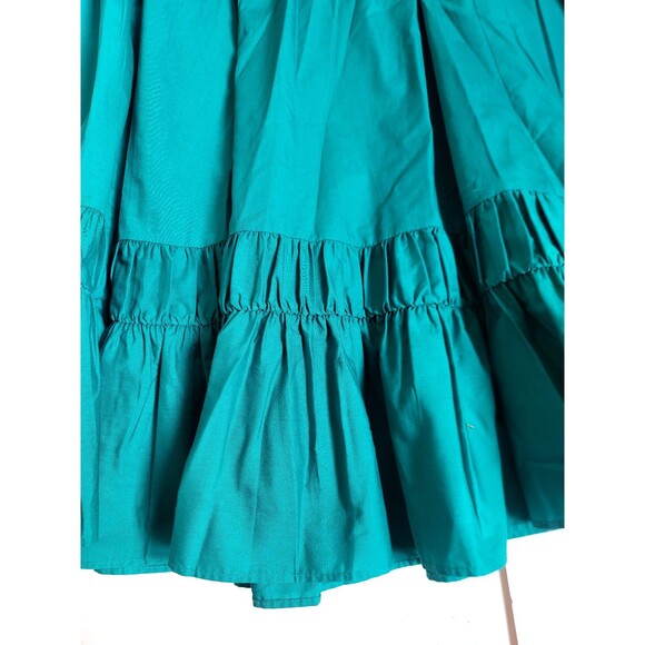 Vintage Ladies Teal Partners Please by Malco Modes Square Dance Rockabilly Skirt - Picture 6 of 7